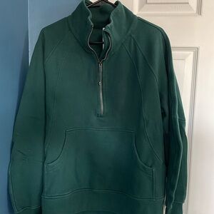 Lululemon Scuba Oversized Half Zip - Green